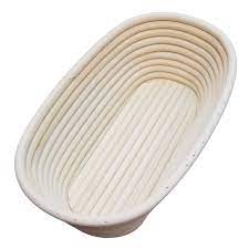 Banneton Oval Bread Proofing Basket - 1 Kg Dough, 11.4" x 5.1"