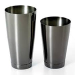 cocktail shaker set, 2pc,  gun metal black by Mercer