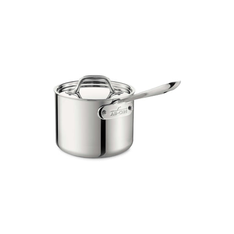 All-Clad, D3 Stainless 3-ply Bonded Cookware, Sauce Pan w / lid, 2qt, #4202