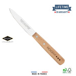 paring knife, natural wood handle, made in France