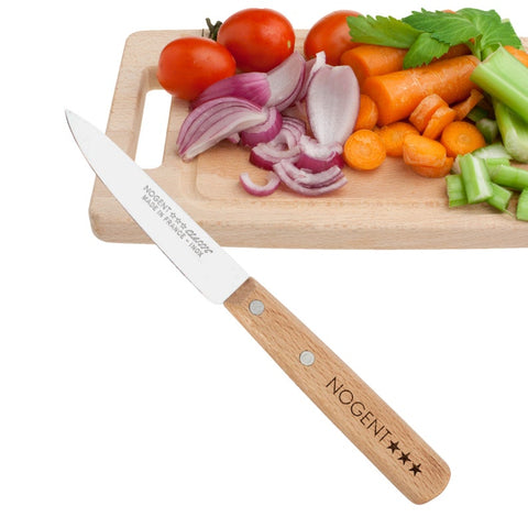 paring knife, natural wood handle, made in France