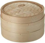 bamboo steamer, 3pc kit, 10" diameter