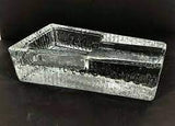 cigar ashtray, crystal by Libbey