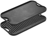 cast iron griddles, by Lodge, made in USA