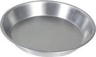 pie plates, h/d aluminum, Crown, made in Canada