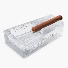cigar ashtray, crystal by Libbey