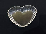 tart mold, glass, heart shaped, made in France