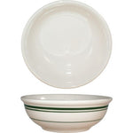 soup bowl / Verona, nappie, 10oz, restaurant quality w/ green bands