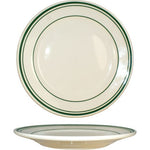 plates, Verona, 7 1/8" restaurant quality w/ green stripes