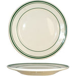 plates, Verona, 7 1/8" restaurant quality w/ green stripes