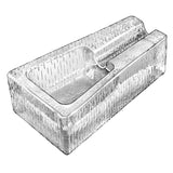 cigar ashtray, crystal by Libbey