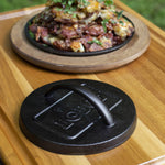 burger press, 6.25" by Lodge, made in USA