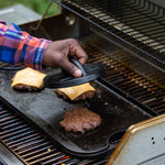 burger press, 6.25" by Lodge, made in USA