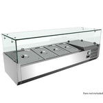 sneeze guard only, 79" x 8" x 15.5", h/d glass
