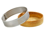 tart rings, s/s perforated, round