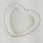 tart mold, glass, heart shaped, made in France