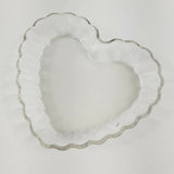 tart mold, glass, heart shaped, made in France