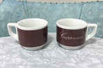 cappuccino cup & saucer, by ACF, made in Italy  "CLEAR-OUT"