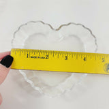 tart mold, glass, heart shaped, made in France