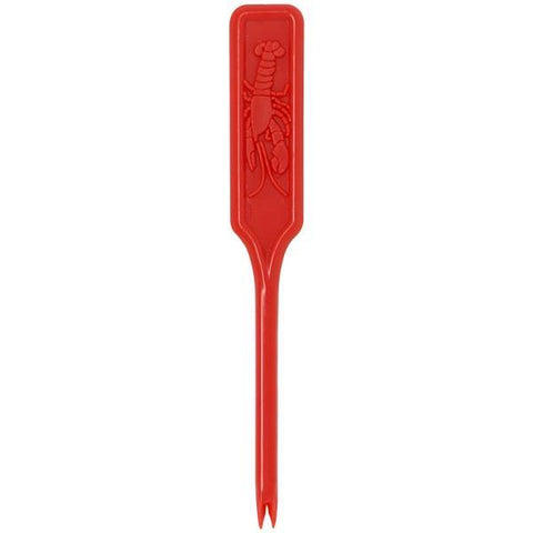 lobster picks/ forks, red plastic