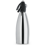 soda syphon by ISO, stainless steel, made in Austria