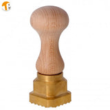 ravioli cutter, brass, square, 35mm x 35mm