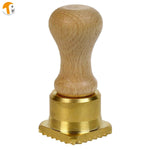 ravioli cutter, brass, square, 45mm x 45mm