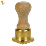 ravioli cutter, brass, square, 45mm x 45mm