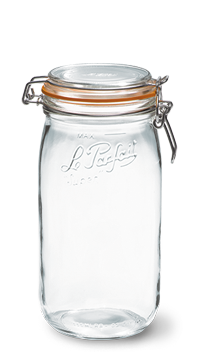 Le Parfait storage jars, 1.5 litre, made in France