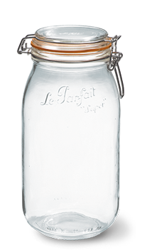 Le Parfait storage jars, 2 litre, made in France